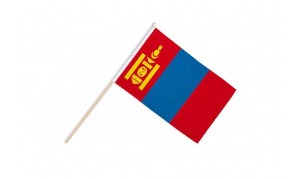 Mongolia Hand Flags